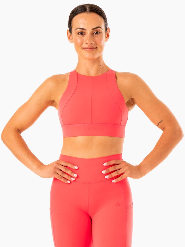 Ryderwear Reset High Impact Sports Bra Watermelon | QXSO-41085