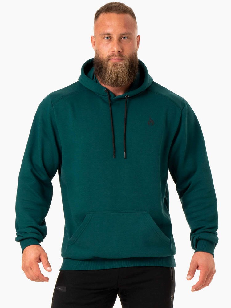 Ryderwear Reset Pullover Hoodie Emerald | JMYG-59081