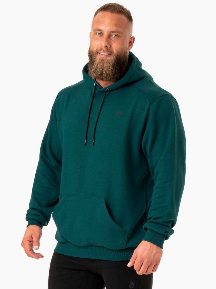 Ryderwear Reset Pullover Hoodie Emerald | JMYG-59081