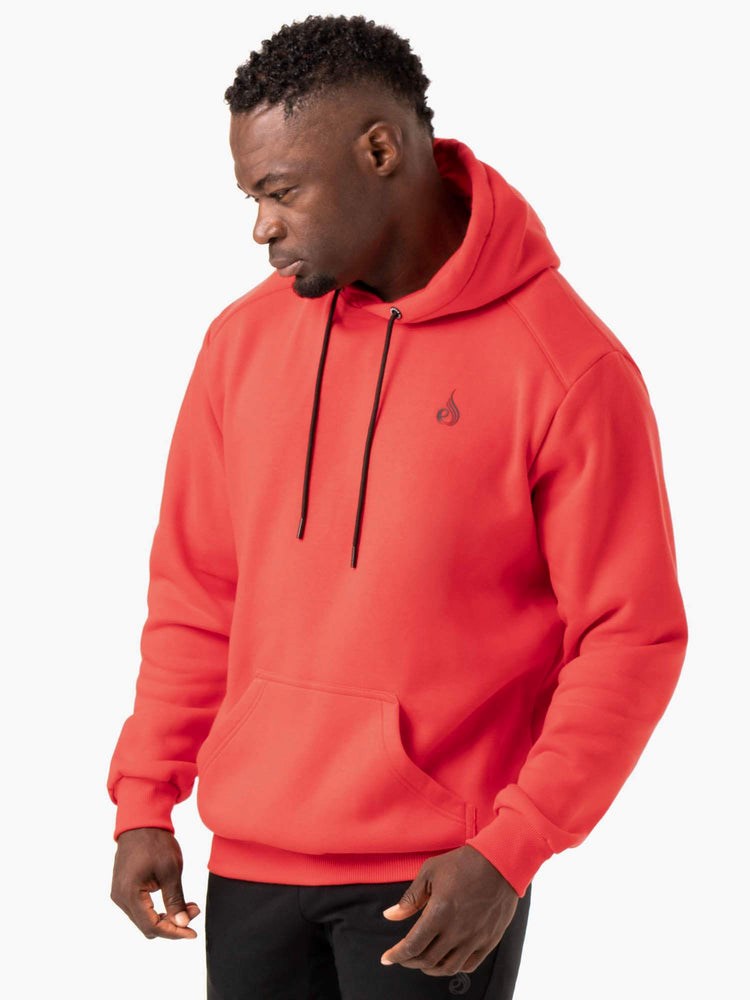 Ryderwear Reset Pullover Hoodie Červené | JUCF-05724