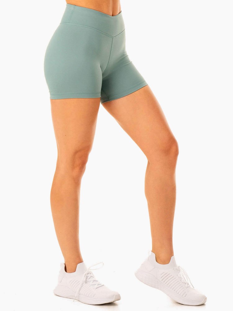 Ryderwear Revival Scrunch Bum Shorts Zelene | AUZH-93570