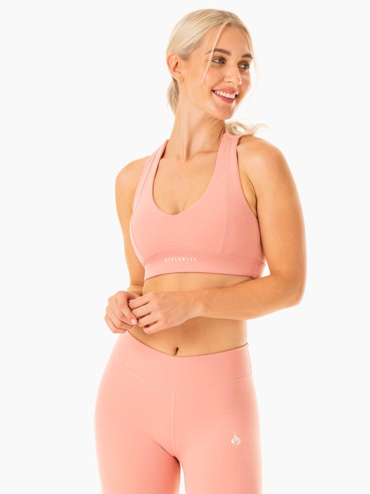 Ryderwear Revival Sports Bra Růžové | LZKA-13486