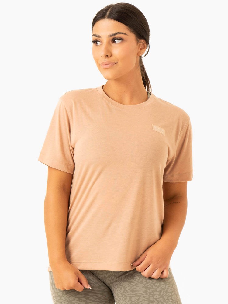 Ryderwear Rotation T-Shirt Sandstone | MVHT-53879