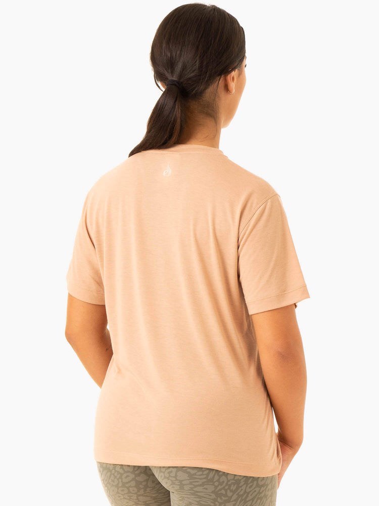 Ryderwear Rotation T-Shirt Sandstone | MVHT-53879