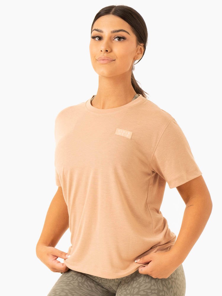 Ryderwear Rotation T-Shirt Sandstone | MVHT-53879