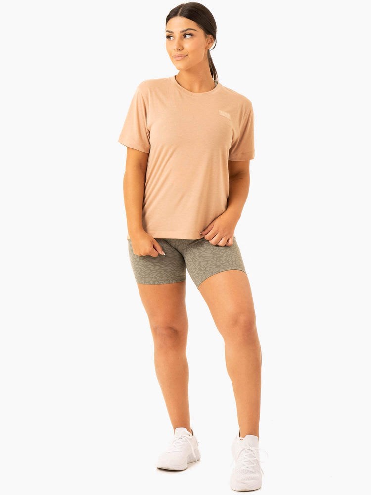 Ryderwear Rotation T-Shirt Sandstone | MVHT-53879