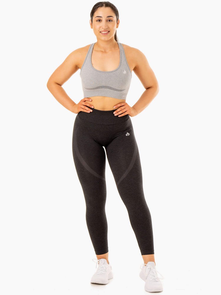 Ryderwear Sculpt Seamless Racer Back Sports Bra Šedé | MXFW-41925