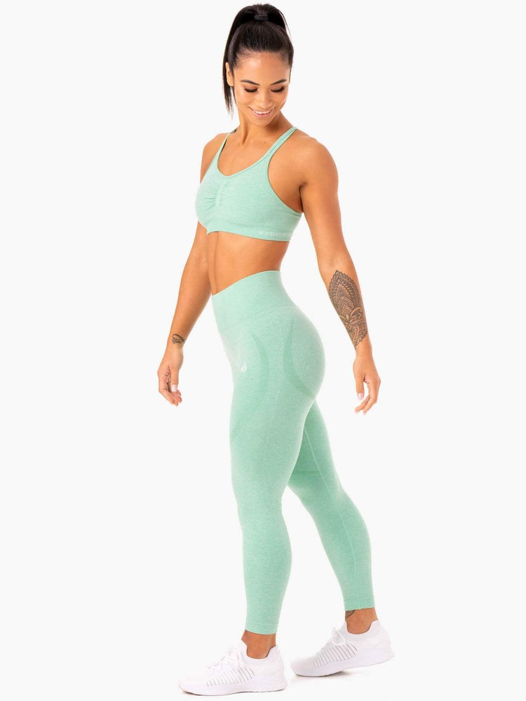 Ryderwear Sculpt Seamless Sports Bra Mátově Zelená | LAMK-63189