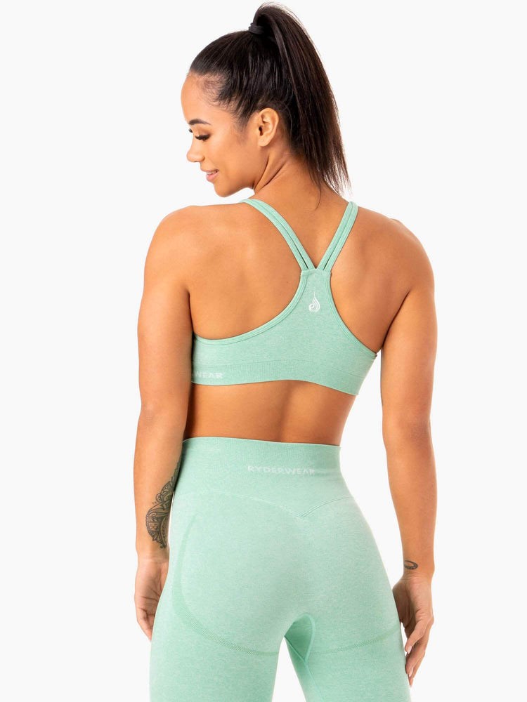 Ryderwear Sculpt Seamless Sports Bra Mátově Zelená | LAMK-63189