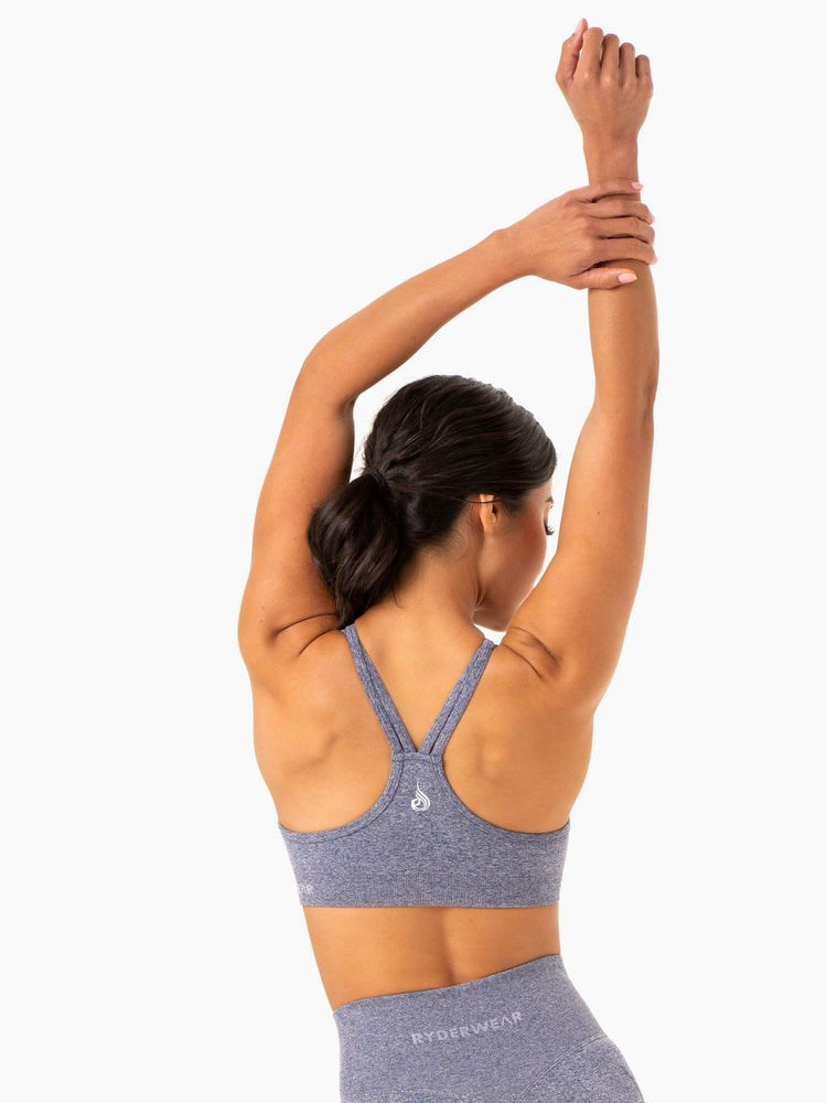 Ryderwear Sculpt Seamless Sports Bra Tmavě Blankyt | KFQV-65024