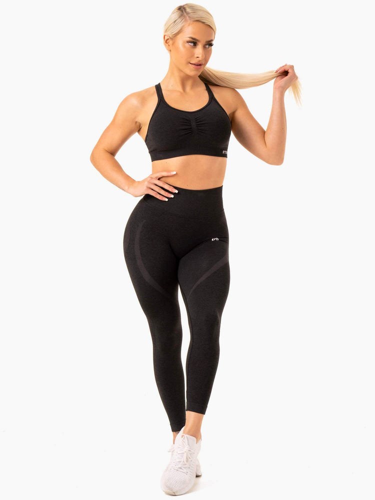 Ryderwear Sculpt Seamless Sports Bra Černé | YLJX-70693