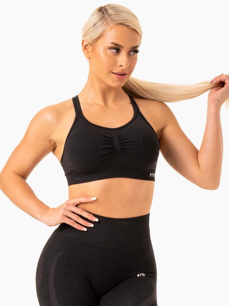 Ryderwear Sculpt Seamless Sports Bra Černé | YLJX-70693