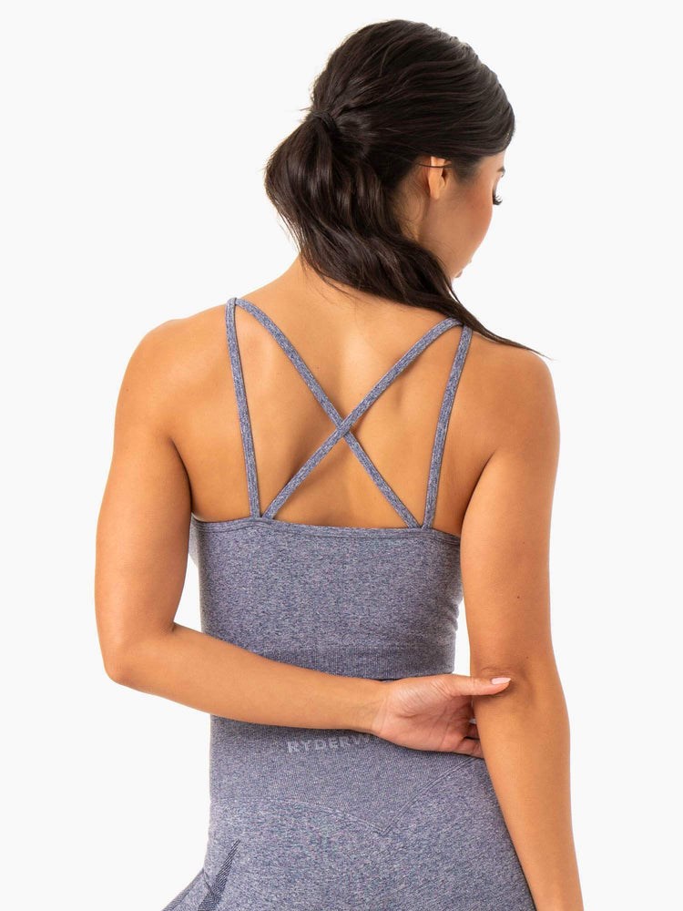 Ryderwear Sculpt Seamless Tank Tmavě Blankyt | ARCD-25196