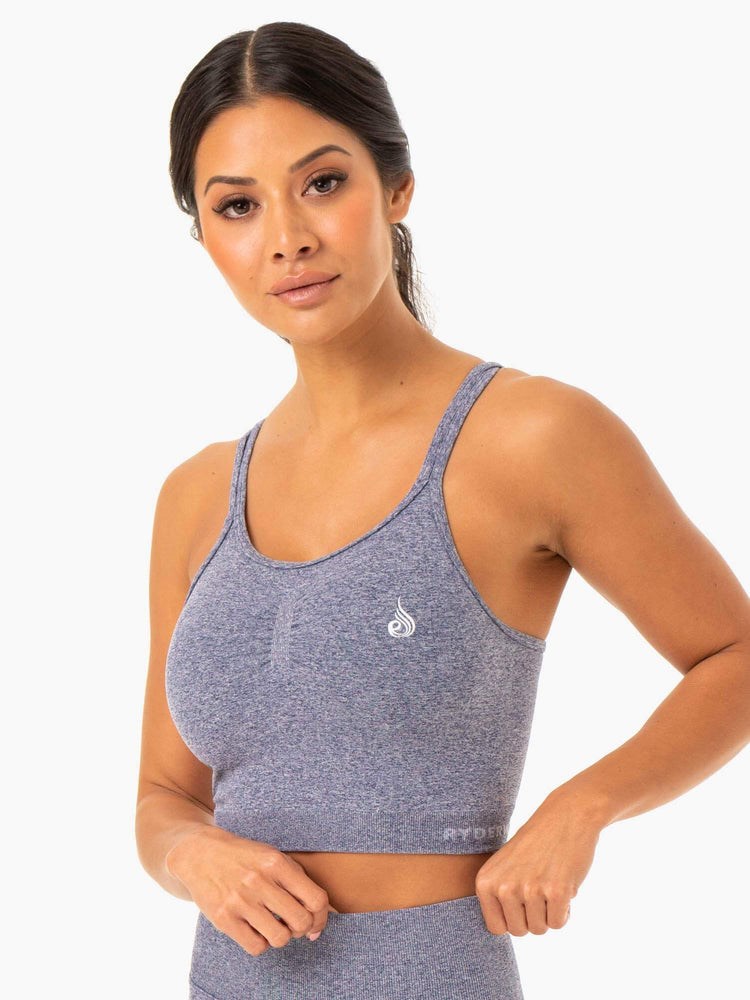 Ryderwear Sculpt Seamless Tank Tmavě Blankyt | ARCD-25196