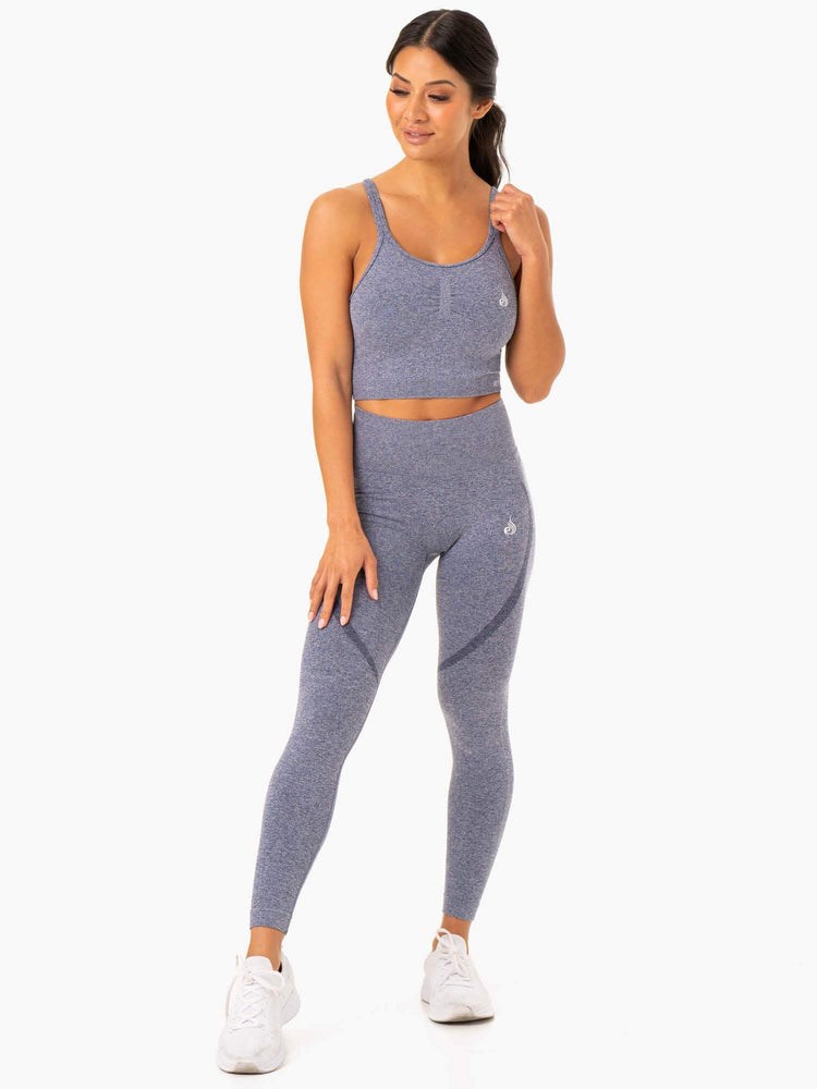 Ryderwear Sculpt Seamless Tank Tmavě Blankyt | ARCD-25196