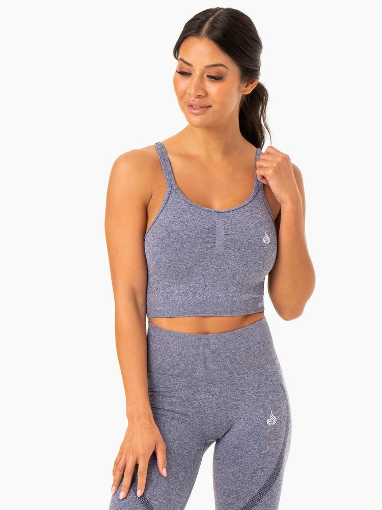 Ryderwear Sculpt Seamless Tank Tmavě Blankyt | TSHU-12856