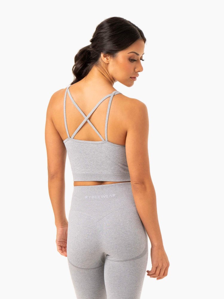 Ryderwear Sculpt Seamless Tank Šedé | EQPR-01643