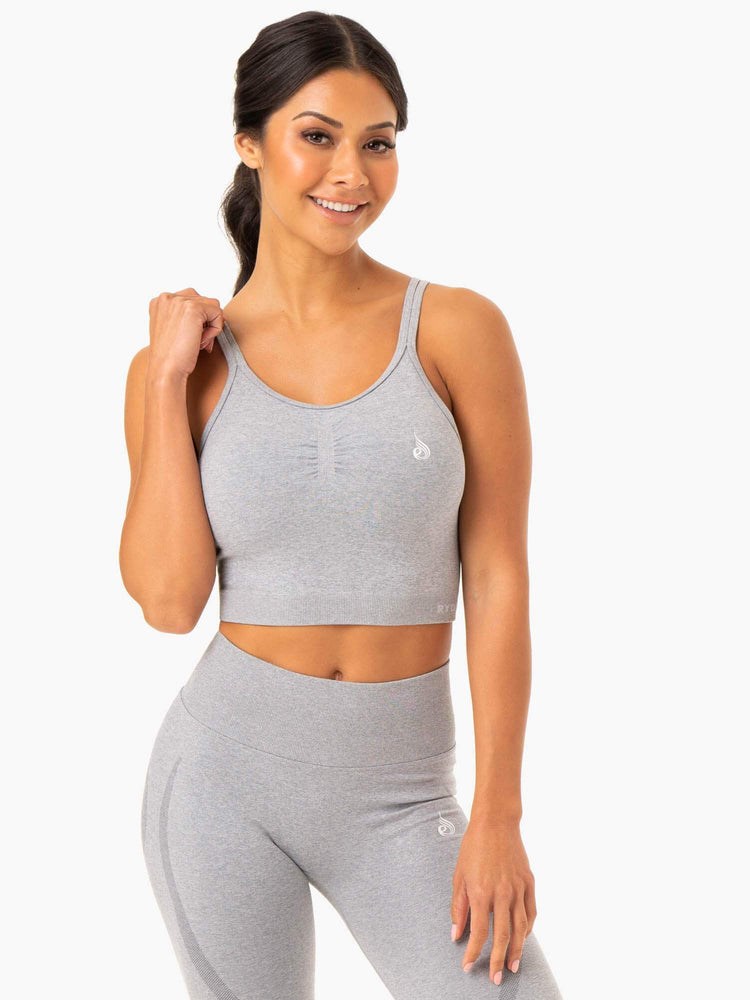 Ryderwear Sculpt Seamless Tank Šedé | EQPR-01643