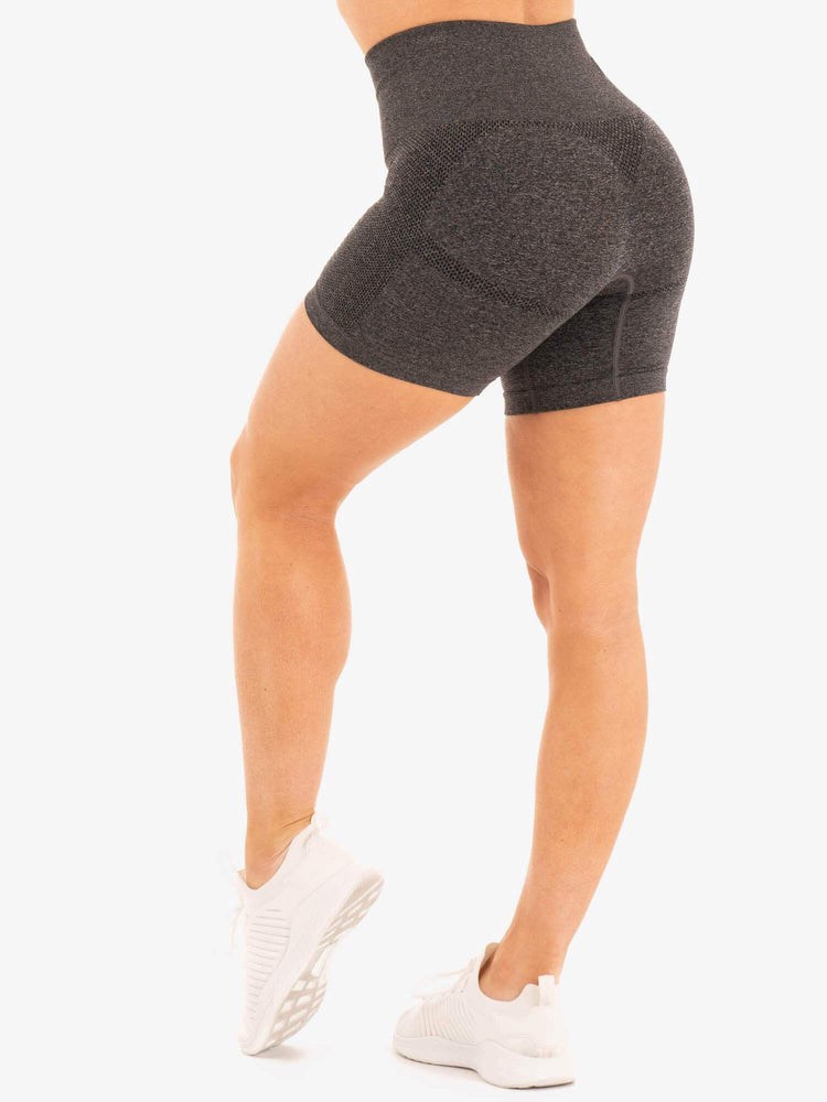 Ryderwear Seamless Staples Shorts Charcoal Marl | LORI-49631