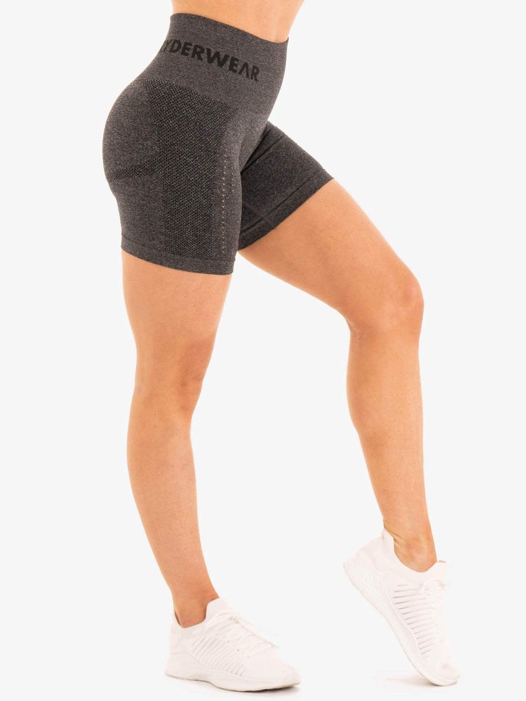 Ryderwear Seamless Staples Shorts Charcoal Marl | LORI-49631