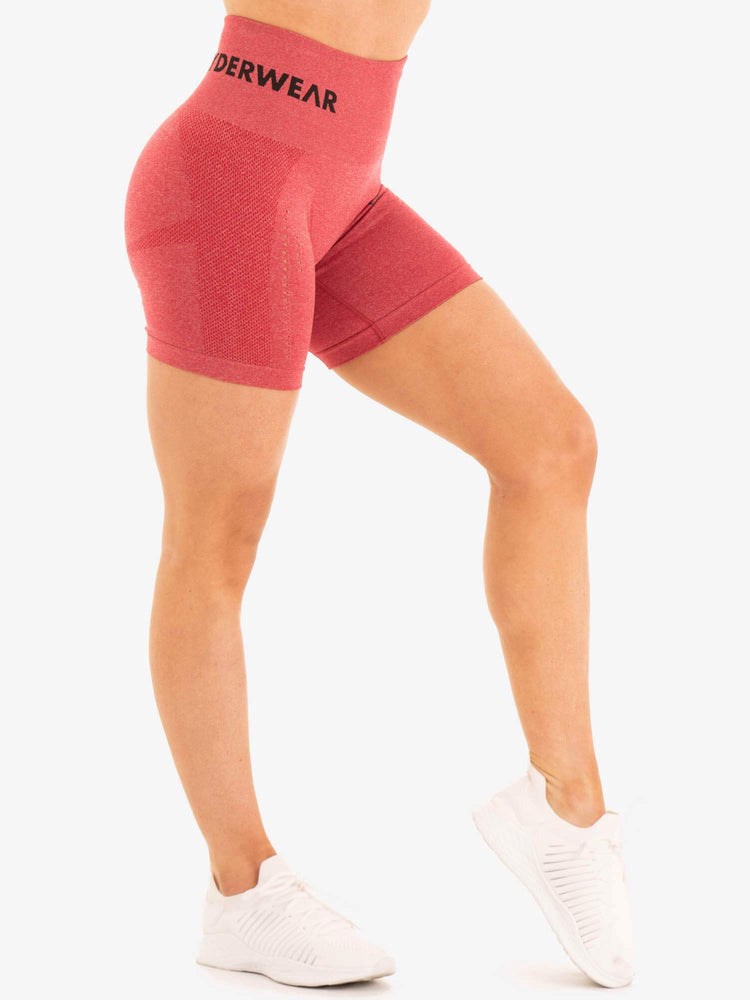 Ryderwear Seamless Staples Shorts Červené | HNGJ-68951