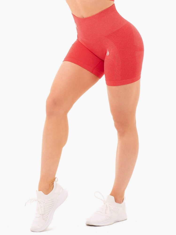 Ryderwear Seamless Staples Shorts Červené | NLHW-18675