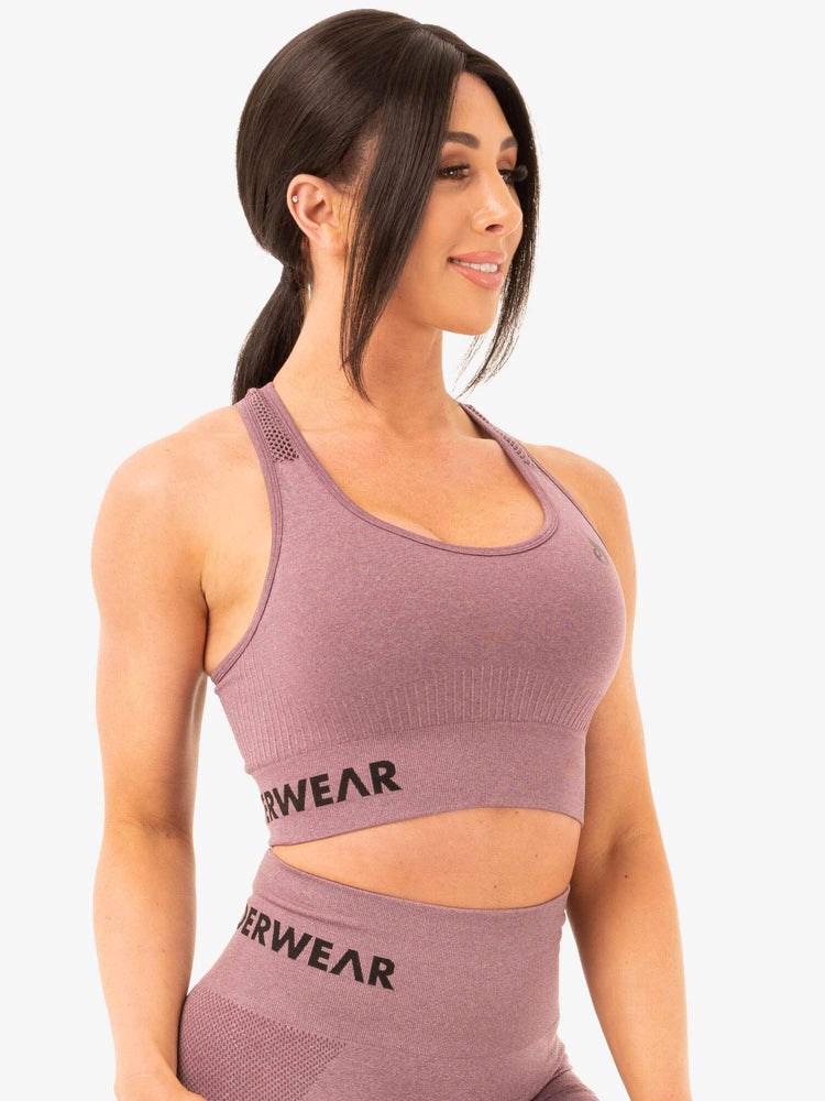 Ryderwear Seamless Staples Sports Bra Fialové | JPCK-50319