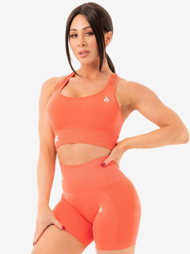 Ryderwear Seamless Staples Sports Bra Oranžové | JACW-10346