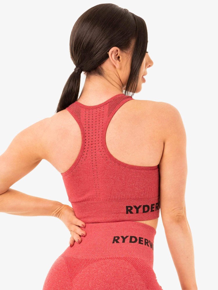 Ryderwear Seamless Staples Sports Bra Červené | GWHB-93872