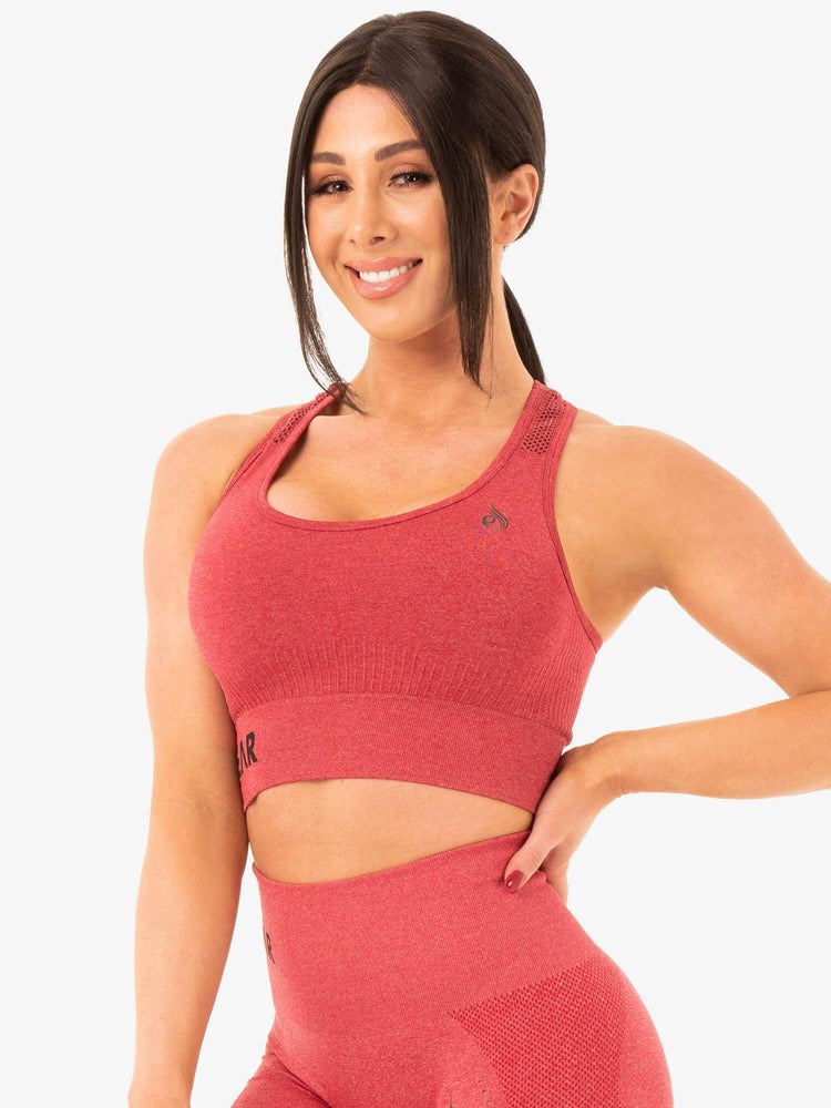 Ryderwear Seamless Staples Sports Bra Červené | GWHB-93872