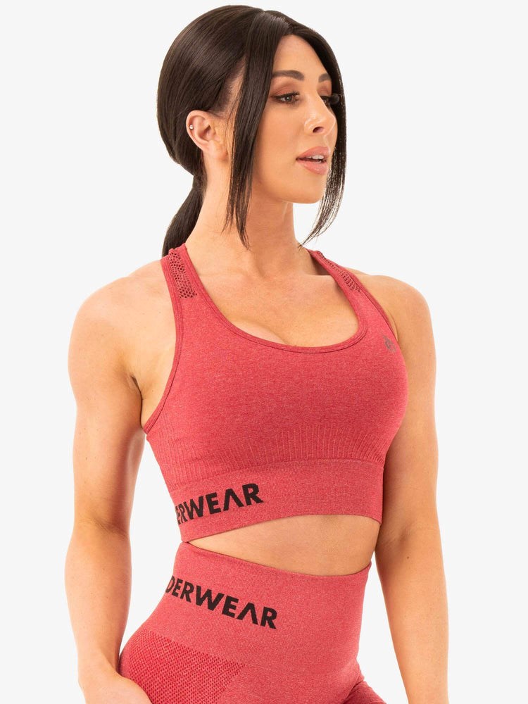 Ryderwear Seamless Staples Sports Bra Červené | GWHB-93872