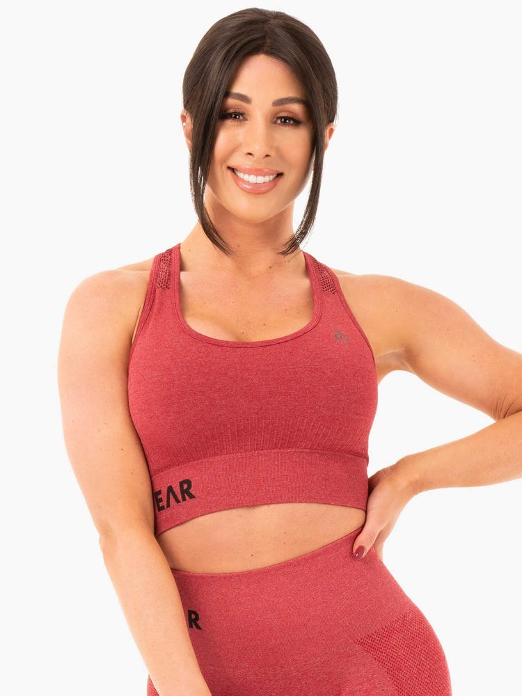 Ryderwear Seamless Staples Sports Bra Červené | GWHB-93872