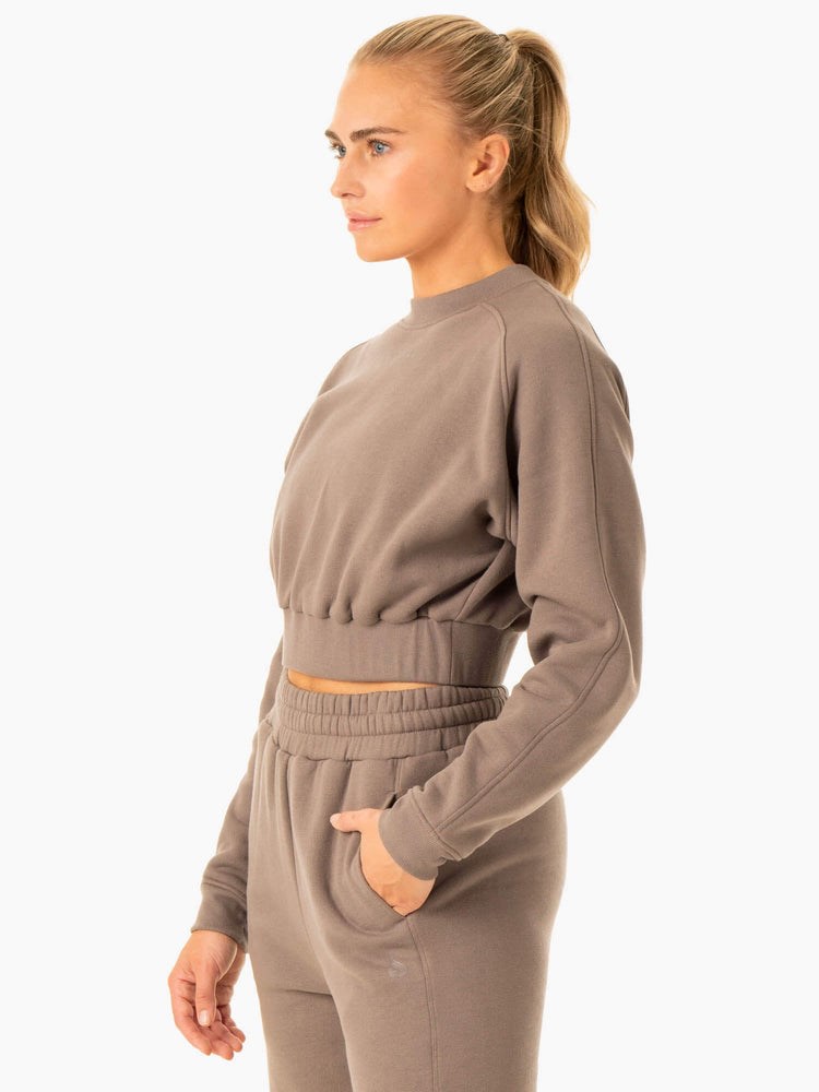 Ryderwear Sideline Svetrové Taupe | QMXD-06134