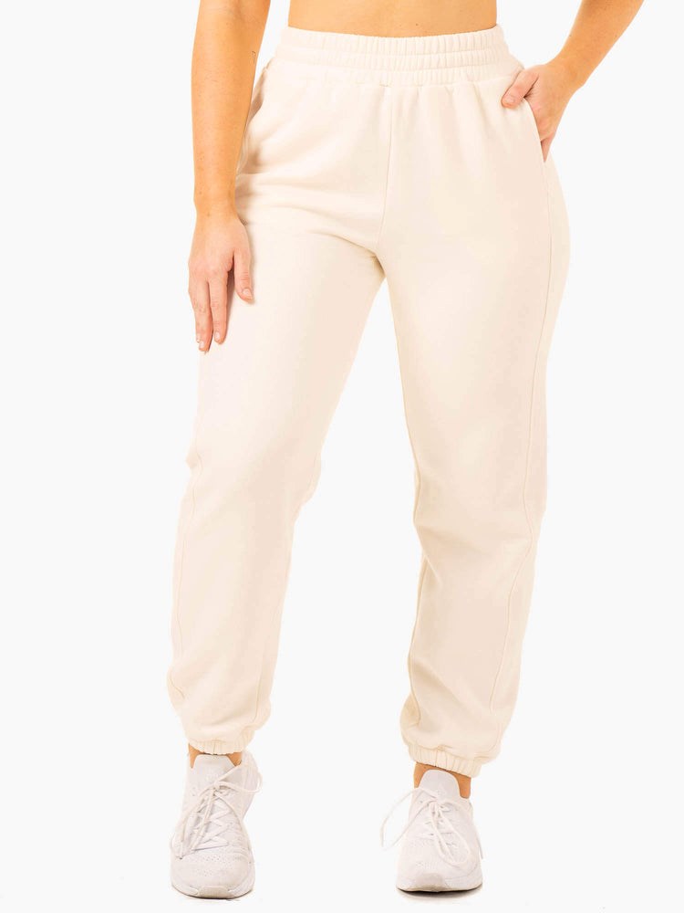 Ryderwear Sideline Track Pants Vanilla | DXFV-87206