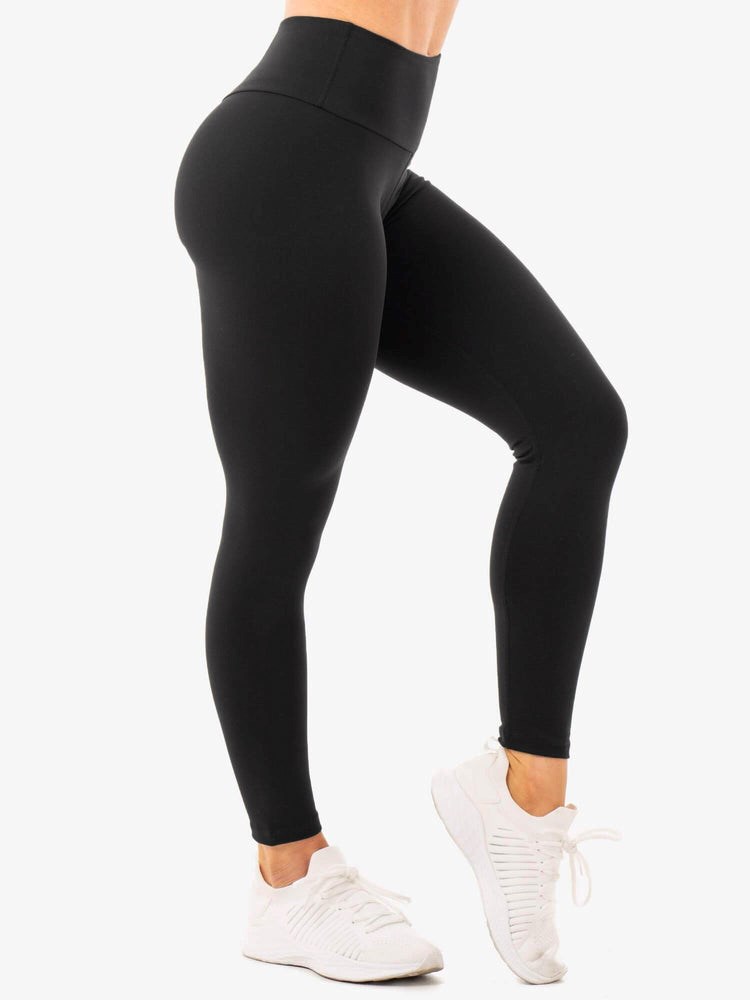 Ryderwear Staples High Waisted Leggings Černé | CXYR-58309