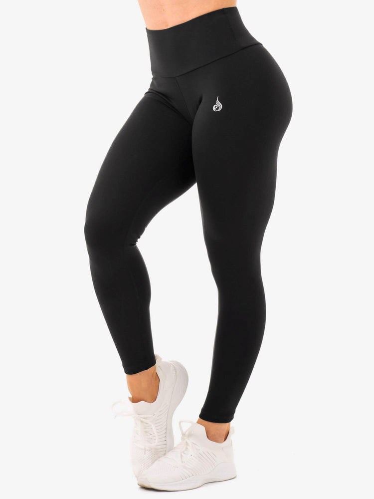 Ryderwear Staples High Waisted Leggings Černé | CXYR-58309