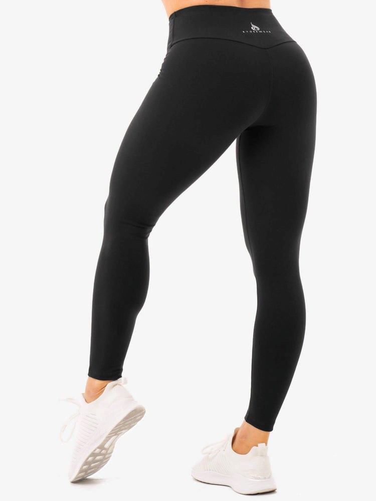 Ryderwear Staples High Waisted Leggings Černé | CXYR-58309