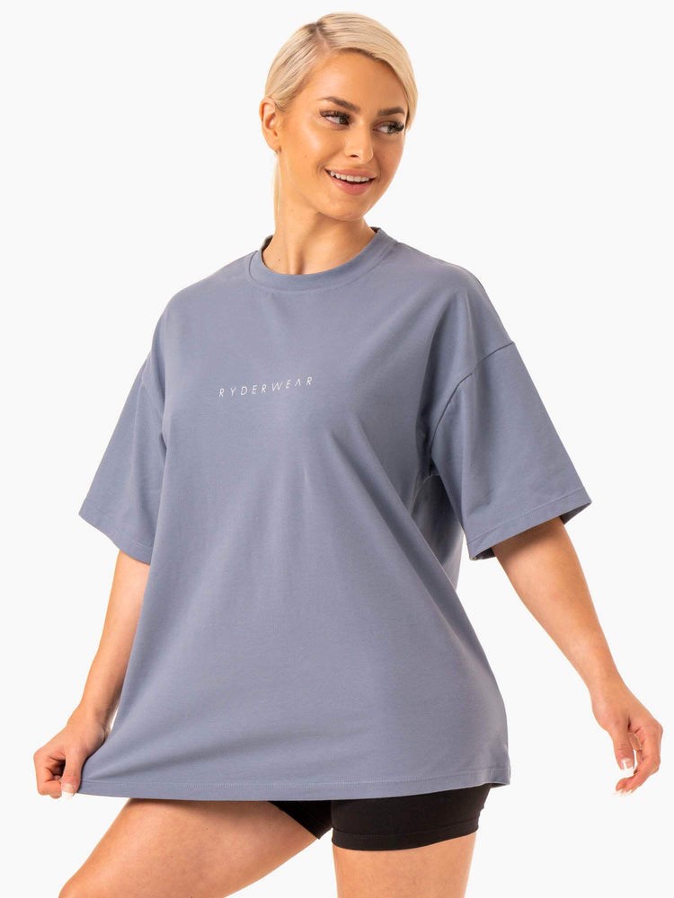 Ryderwear Staples Oversized Tee Šedé | VMYO-75234