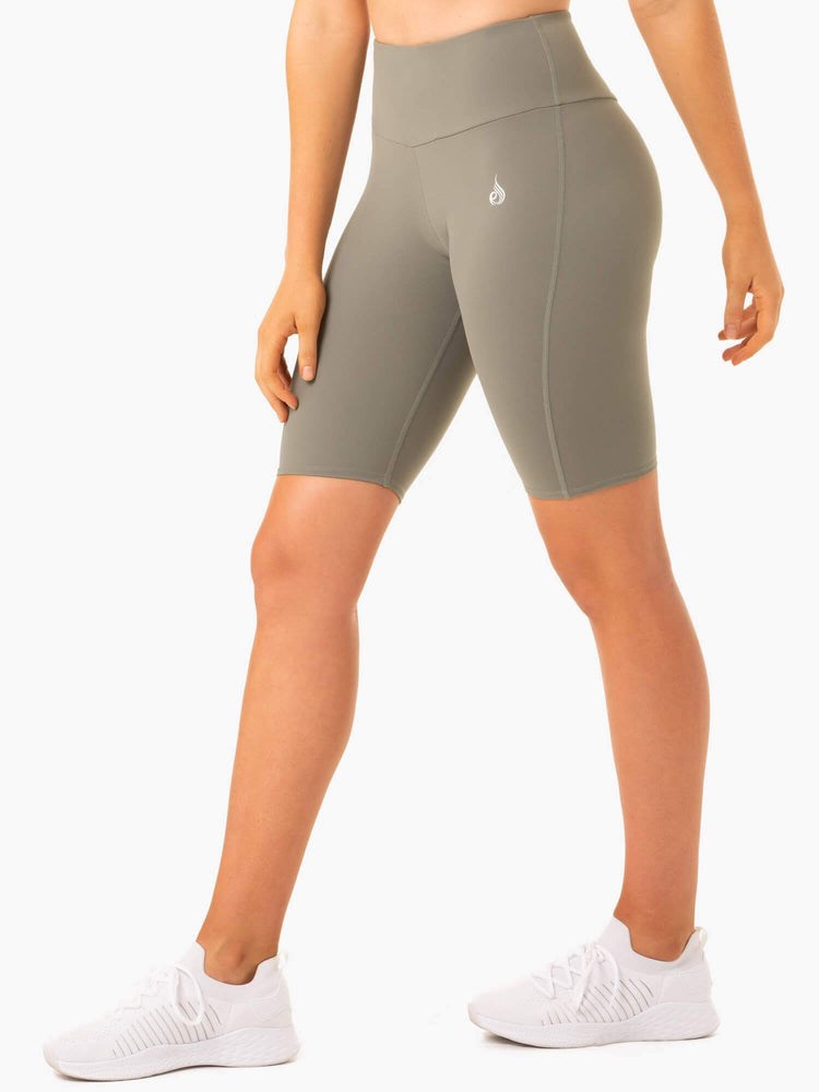 Ryderwear Staples Scrunch Bum Bike Shorts Hnědožlutý | MLUK-03549