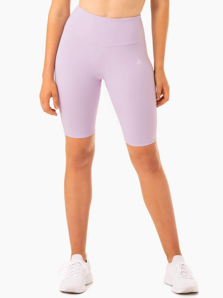 Ryderwear Staples Scrunch Bum Bike Shorts Lilac | OUGD-41068