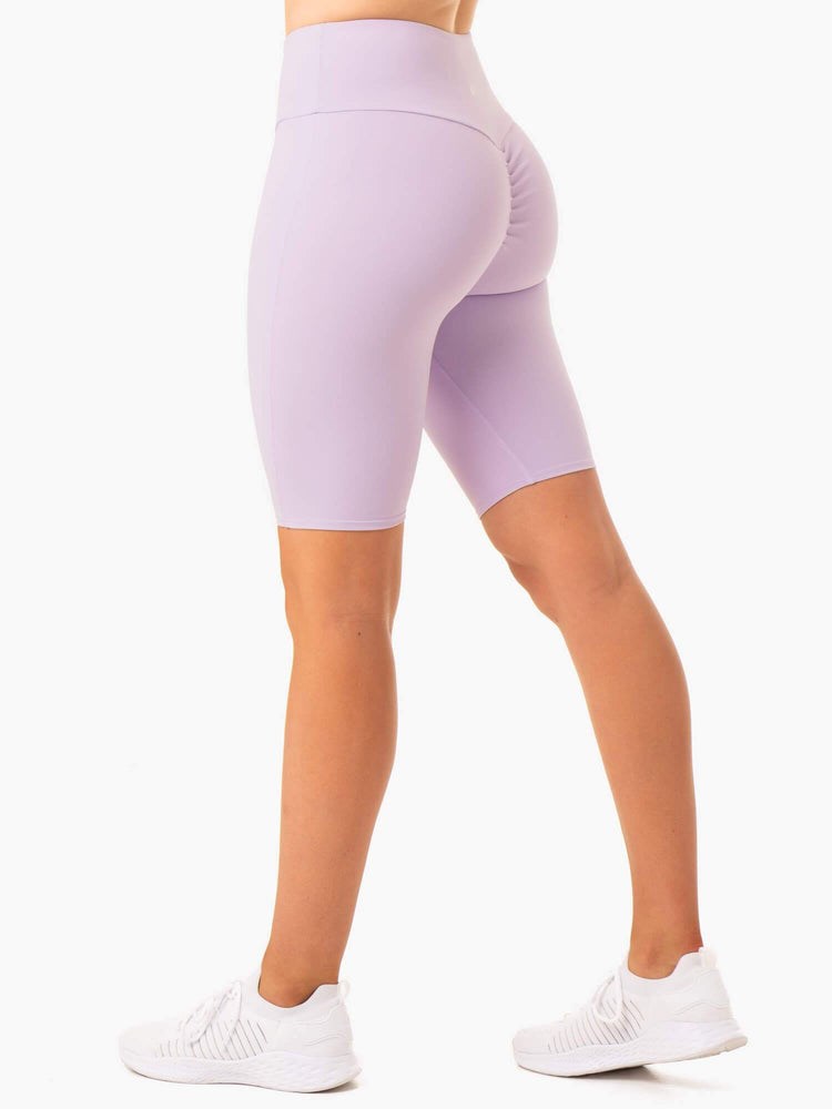 Ryderwear Staples Scrunch Bum Bike Shorts Lilac | OUGD-41068