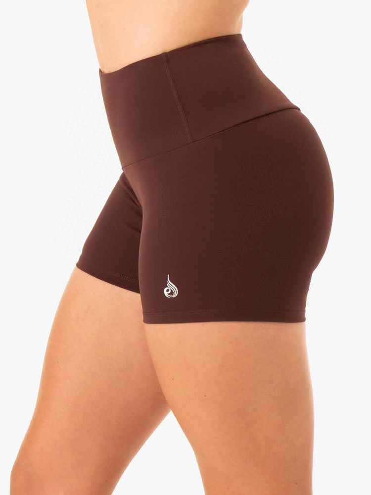 Ryderwear Staples Scrunch Bum Booty Shorts Čokolády | MLKX-58736