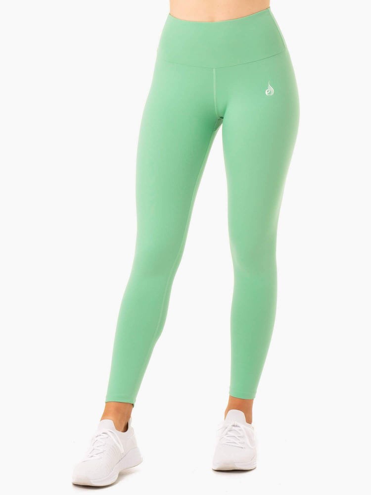 Ryderwear Staples Scrunch Bum Leggings Neomint | JYWP-81736