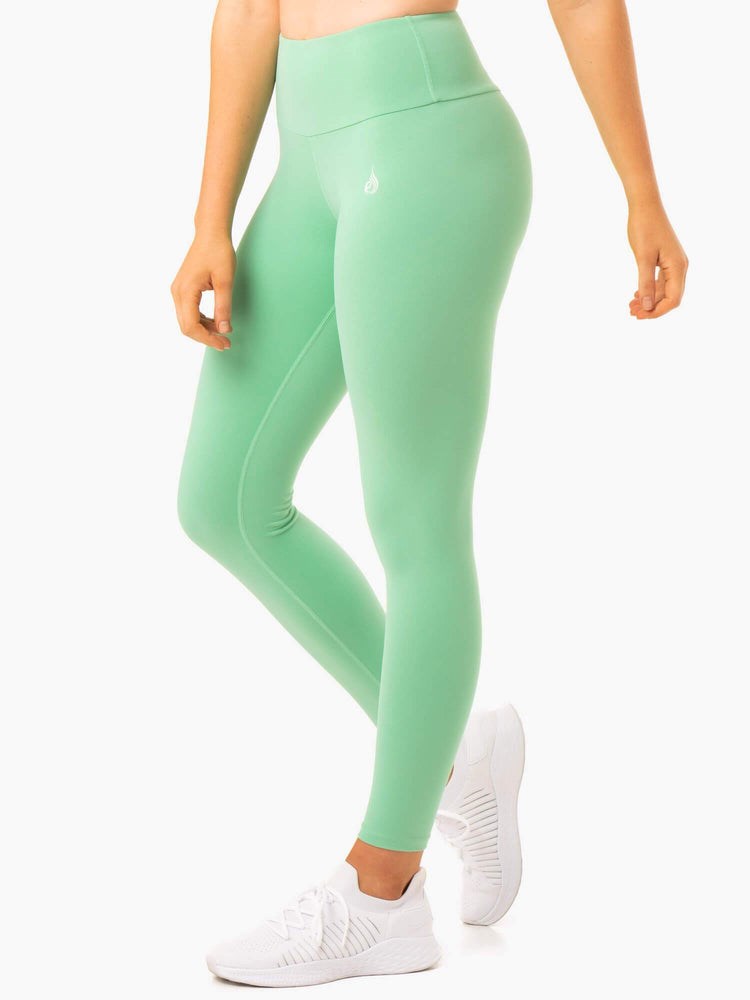 Ryderwear Staples Scrunch Bum Leggings Neomint | JYWP-81736