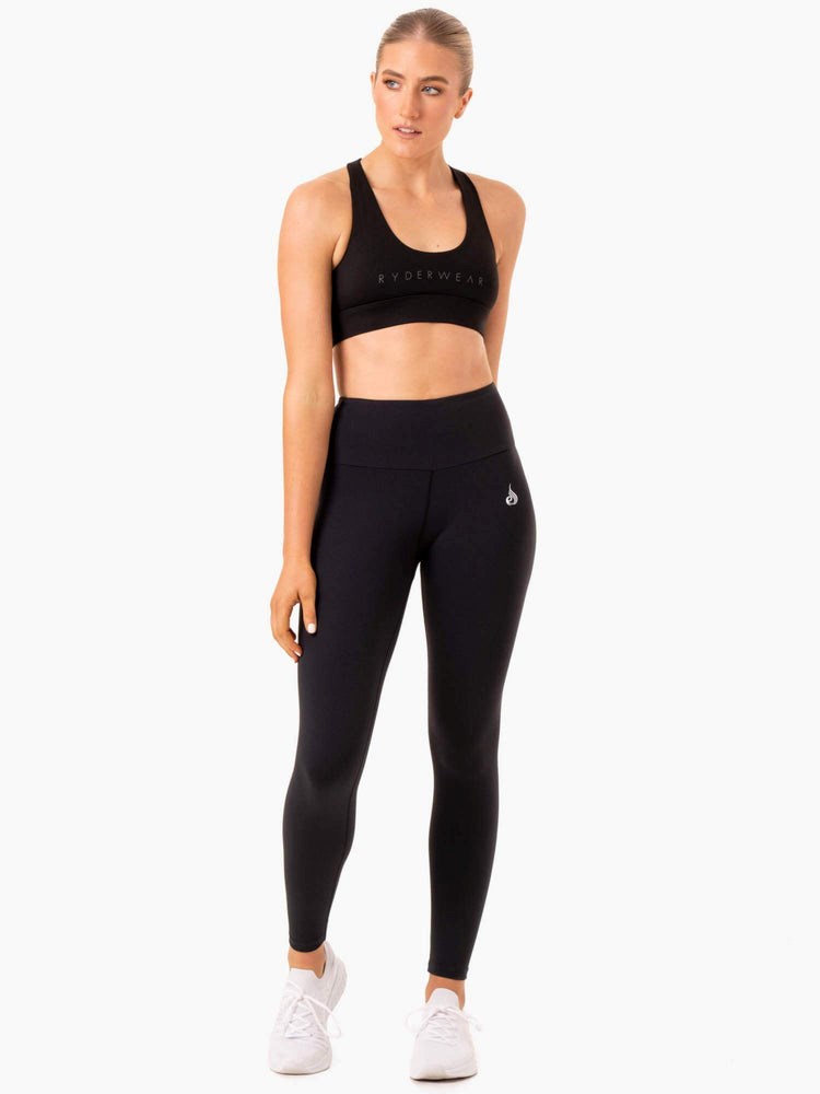 Ryderwear Staples Scrunch Bum Leggings Černé | AURK-51794