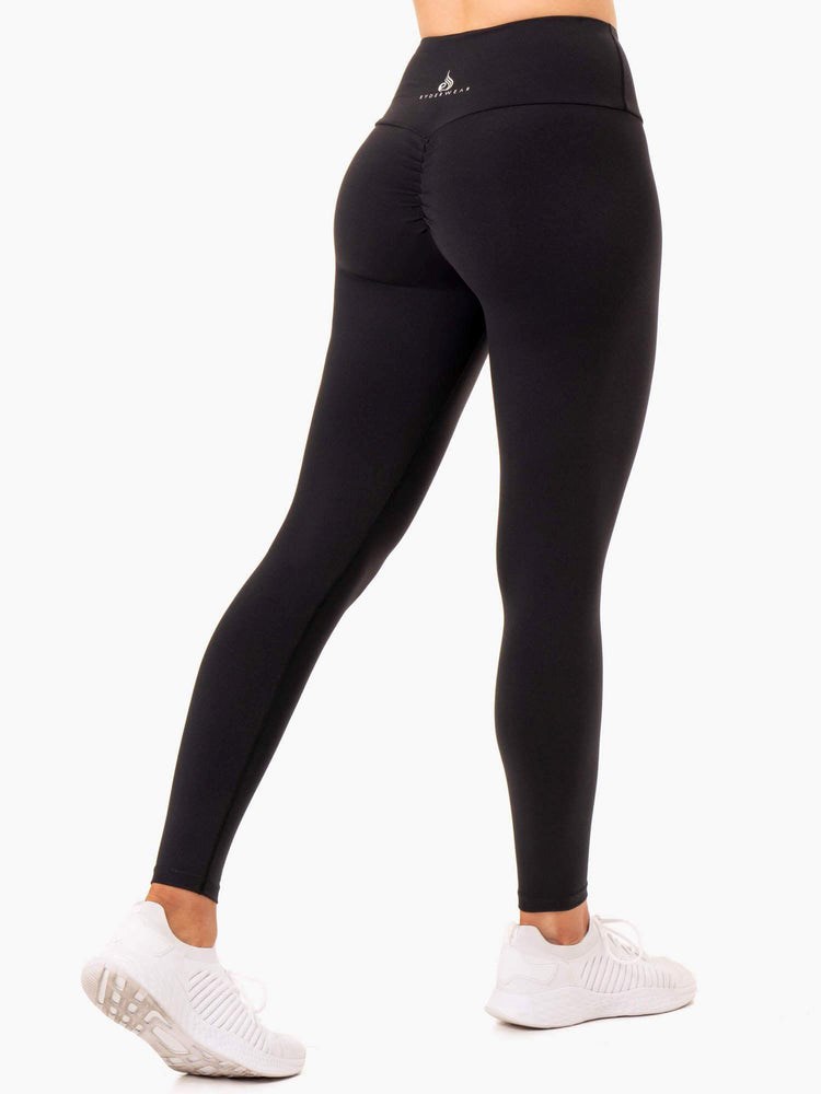 Ryderwear Staples Scrunch Bum Leggings Černé | AURK-51794