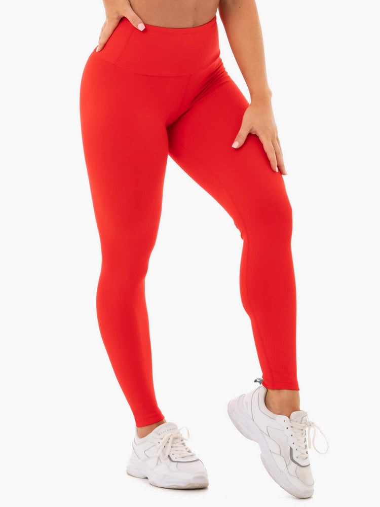 Ryderwear Staples Scrunch Bum Leggings Červené | JGOY-87946