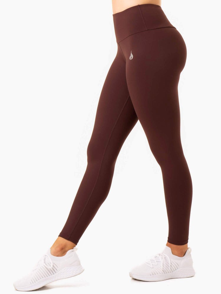 Ryderwear Staples Scrunch Bum Leggings Čokolády | QWTE-20769