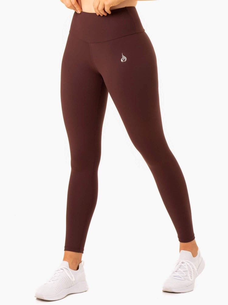 Ryderwear Staples Scrunch Bum Leggings Čokolády | QWTE-20769