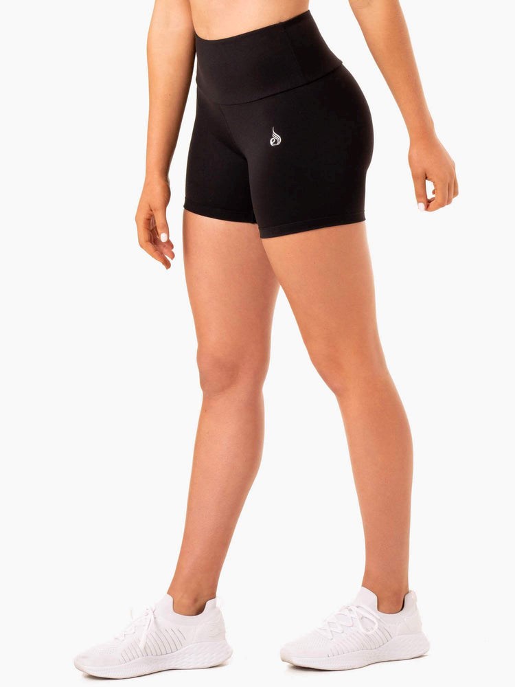 Ryderwear Staples Scrunch Bum Mid Length Shorts Černé | BUMS-68134